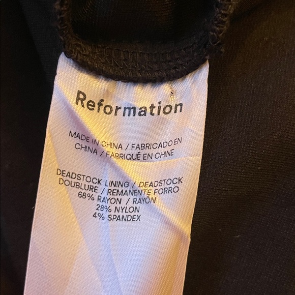 Reformation maxi dress deep V side slits - Picture 8 of 8